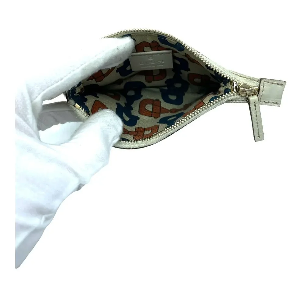 🔴 Gucci Zip Pouch Wallet - Ivory Guccissima Leather - Picture 6 of 8